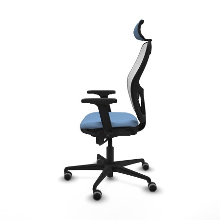 Sedia Ufficio con Poggiatesta Piqueras y Crespo 2D036G2 Blu cielo