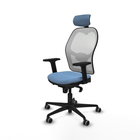 Sedia Ufficio con Poggiatesta Piqueras y Crespo 2D036G2 Blu cielo