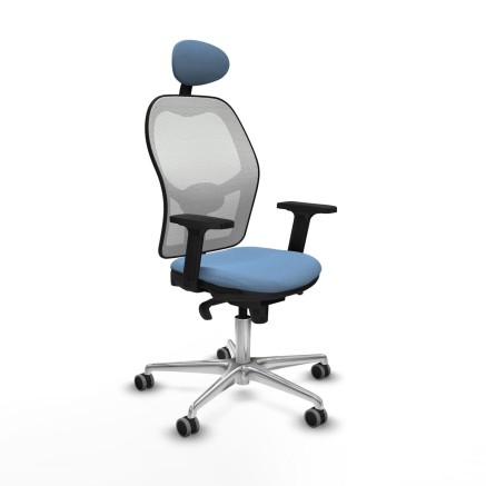 Bürostuhl mit Kopfstütze Piqueras y Crespo 2D086G1 Himmelsblau