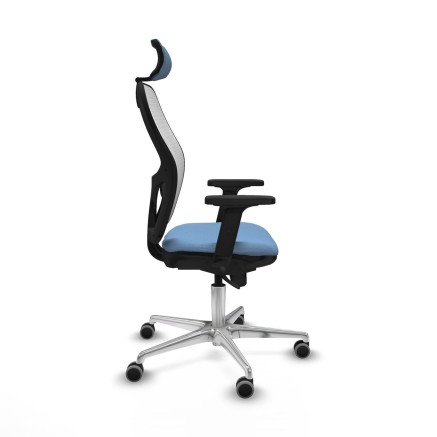 Sedia Ufficio con Poggiatesta Piqueras y Crespo 2D086G2 Blu cielo 2