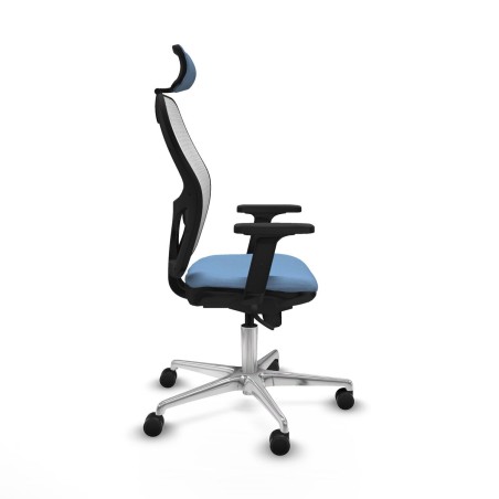 Chaise de Bureau avec Appui-tête Piqueras y Crespo 2D086N2 Bleu ciel