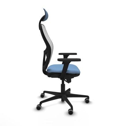 Office Chair with Headrest Piqueras y Crespo 3D036G1 Sky blue 2