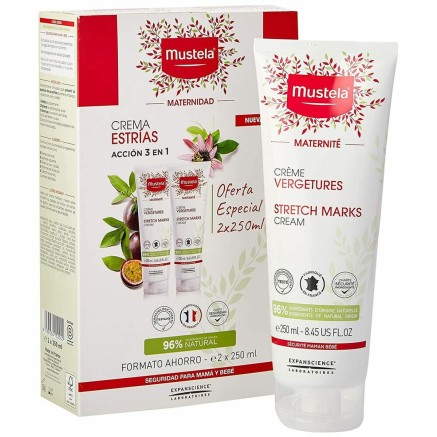 Anti-Striae Crème Mustela 48623 3 in 1 250 ml (2 x 250 ml)