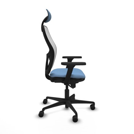 Chaise de Bureau avec Appui-tête Piqueras y Crespo 3D036N1 Bleu ciel 2