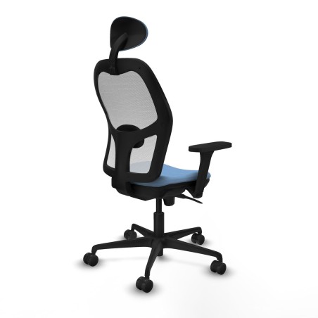 Sedia Ufficio con Poggiatesta Piqueras y Crespo 3D036N1 Blu cielo
