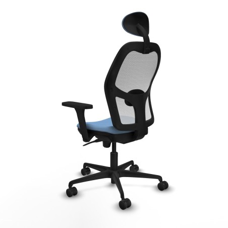 Sedia Ufficio con Poggiatesta Piqueras y Crespo 3D036N1 Blu cielo