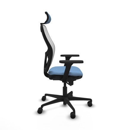 Office Chair with Headrest Piqueras y Crespo 3D036N2 Sky blue 2