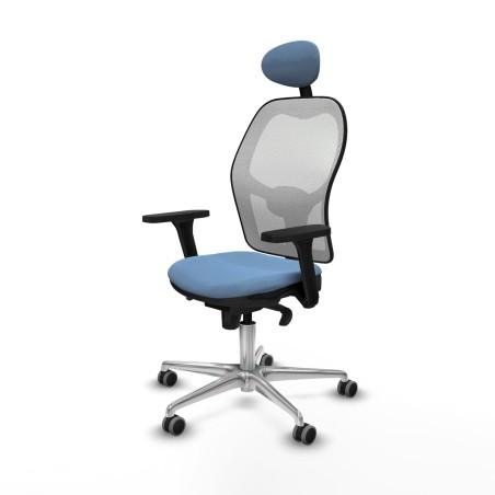 Office Chair with Headrest Piqueras y Crespo 3D086G1 Sky blue