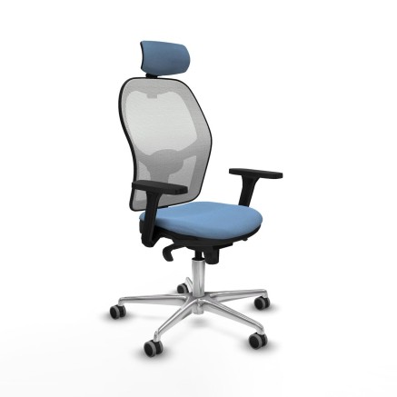 Bürostuhl mit Kopfstütze Piqueras y Crespo 3D086G2 Himmelsblau