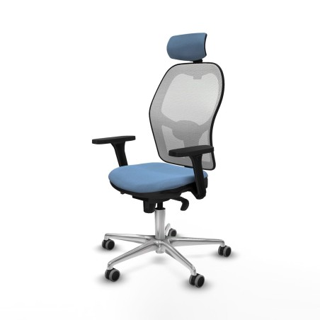Chaise de Bureau avec Appui-tête Piqueras y Crespo 3D086G2 Bleu ciel