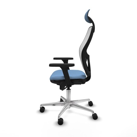 Sedia Ufficio con Poggiatesta Piqueras y Crespo 3D086N1 Blu cielo