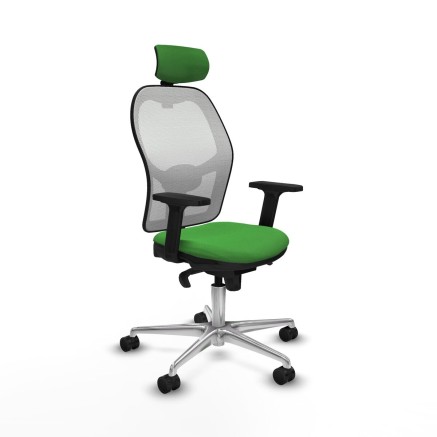 Chaise de Bureau avec Appui-tête Piqueras y Crespo 2D086N2 Vert