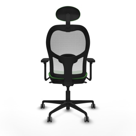 Sedia Ufficio con Poggiatesta Piqueras y Crespo 3D036G1 Verde