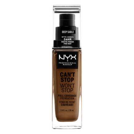Base de Maquillaje Cremosa NYX Can't Stop Won't Stop Deep Sable (30 ml