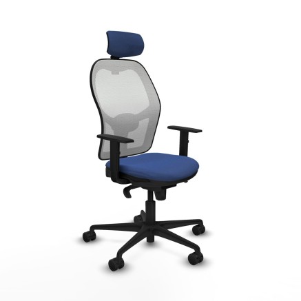 Sedia Ufficio con Poggiatesta Piqueras y Crespo 1D036N2 Blu Marino