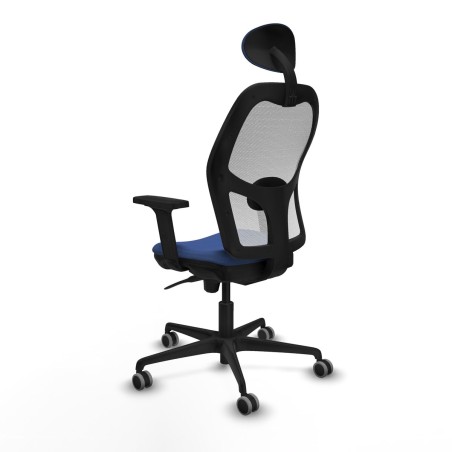 Chaise de Bureau avec Appui-tête Piqueras y Crespo 2D036G1 Blue marin