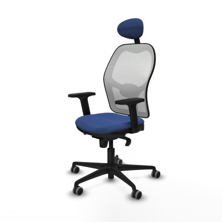 Chaise de Bureau avec Appui-tête Piqueras y Crespo 2D036G1 Blue marin