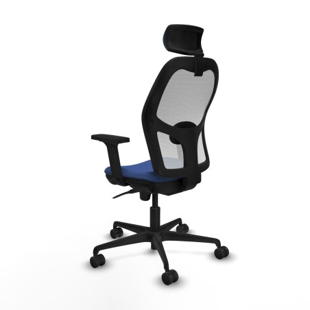 Sedia Ufficio con Poggiatesta Piqueras y Crespo 2D036N2 Blu Marino