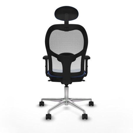 Sedia Ufficio con Poggiatesta Piqueras y Crespo 2D086N1 Blu Marino