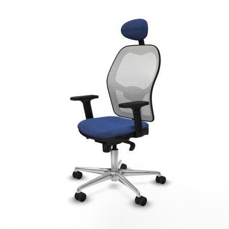Sedia Ufficio con Poggiatesta Piqueras y Crespo 2D086N1 Blu Marino