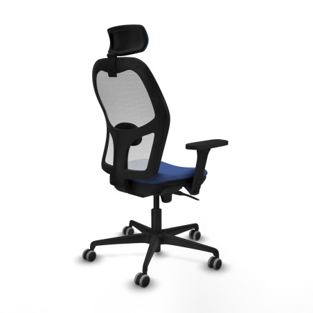 Sedia Ufficio con Poggiatesta Piqueras y Crespo 3D036G2 Blu Marino