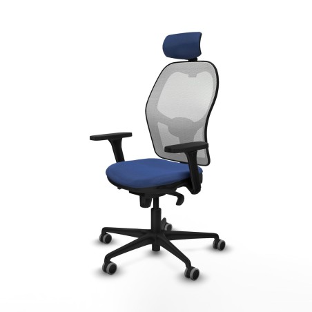 Sedia Ufficio con Poggiatesta Piqueras y Crespo 3D036G2 Blu Marino