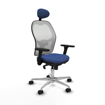 Bürostuhl mit Kopfstütze Piqueras y Crespo 3D086N1 Marineblau