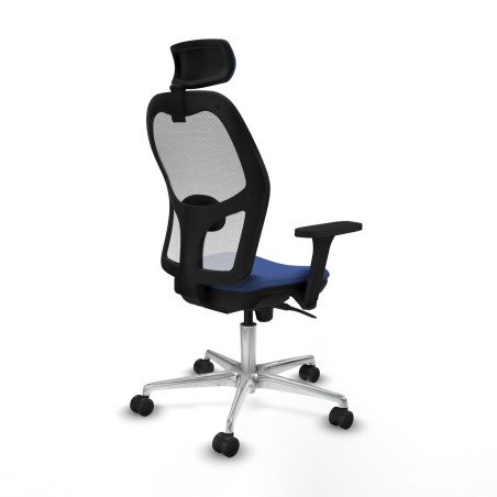 Sedia Ufficio con Poggiatesta Piqueras y Crespo 3D086N2 Blu Marino