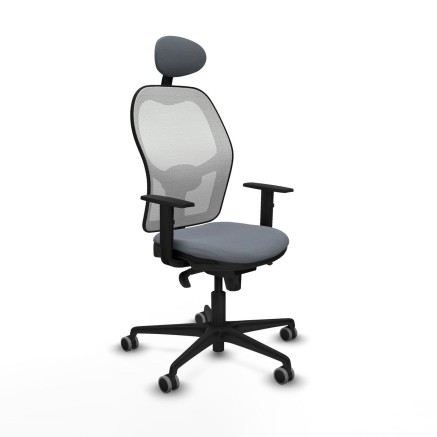 Sedia Ufficio con Poggiatesta Jorquera Piqueras y Crespo 1D036G1 Grigi