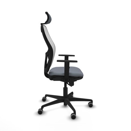 Sedia Ufficio con Poggiatesta Piqueras y Crespo 1D036G2 Grigio 2