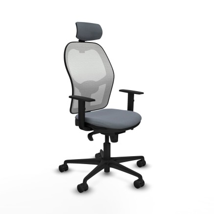 Office Chair with Headrest Piqueras y Crespo 1D036N2 Grey