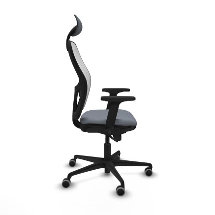 Chaise de Bureau avec Appui-tête Piqueras y Crespo 2D036G1 Gris 2