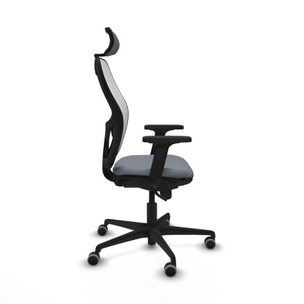 Sedia Ufficio con Poggiatesta Piqueras y Crespo 2D036G2 Grigio 2