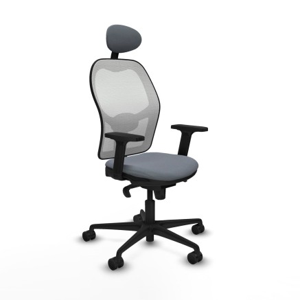 Chaise de Bureau avec Appui-tête Piqueras y Crespo 2D036N1 Gris