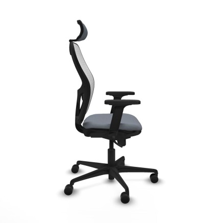 Sedia Ufficio con Poggiatesta Piqueras y Crespo 2D036N2 Grigio 2