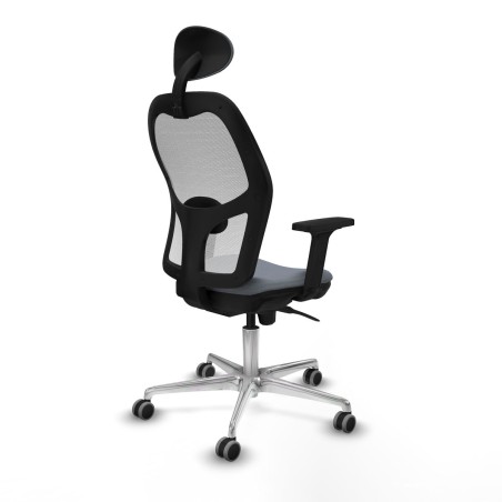 Sedia Ufficio con Poggiatesta Piqueras y Crespo 2D086G1 Grigio