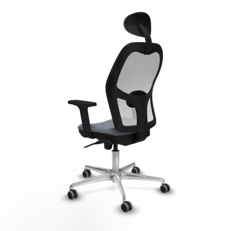 Sedia Ufficio con Poggiatesta Piqueras y Crespo 2D086G1 Grigio