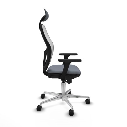 Office Chair with Headrest Piqueras y Crespo 3D086N1 Grey 2