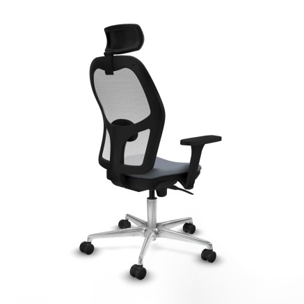 Chaise de Bureau avec Appui-tête Piqueras y Crespo 3D086N2 Gris 2