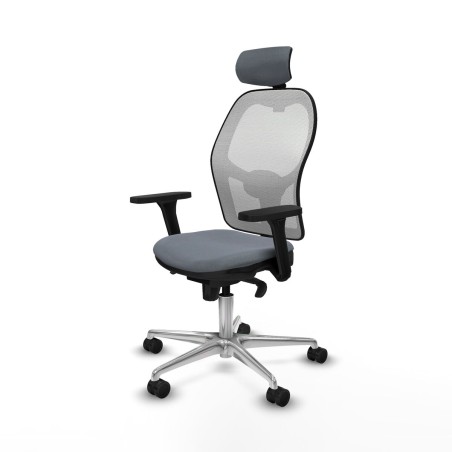 Sedia Ufficio con Poggiatesta Piqueras y Crespo 3D086N2 Grigio