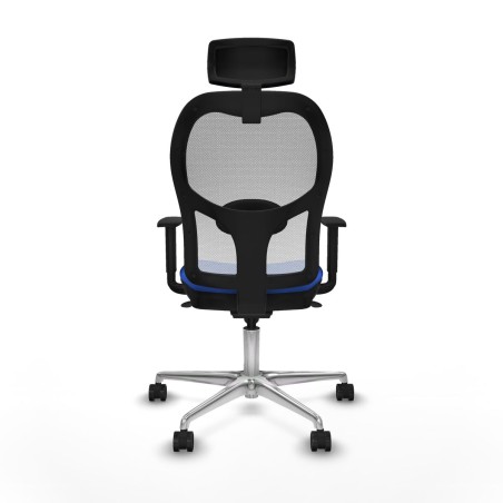 Sedia Ufficio con Poggiatesta Piqueras y Crespo 1D086N2 Azzurro