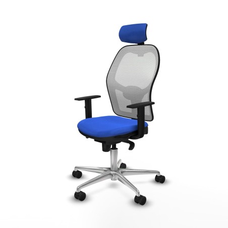 Sedia Ufficio con Poggiatesta Piqueras y Crespo 1D086N2 Azzurro