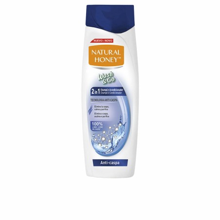 Shampoo en Conditioner Natural Honey Wash & Go Antiroos 330 ml