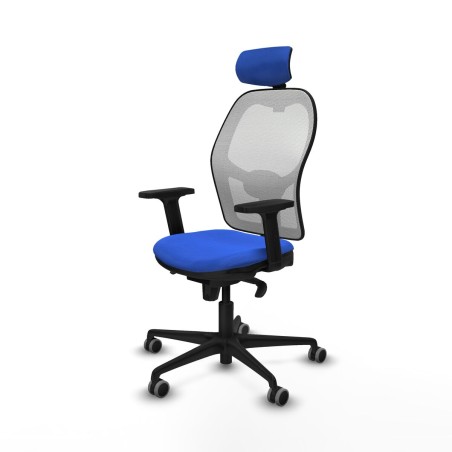 Sedia Ufficio con Poggiatesta Piqueras y Crespo 2D036G2 Azzurro