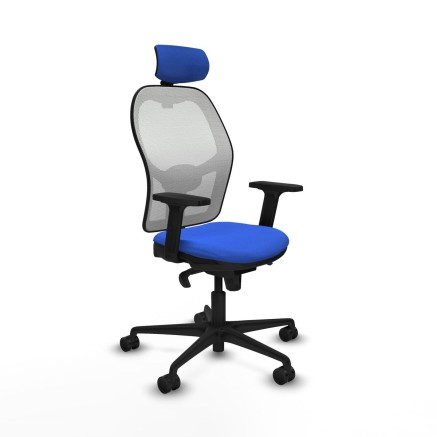Chaise de Bureau avec Appui-tête Piqueras y Crespo 2D036N2 Bleu