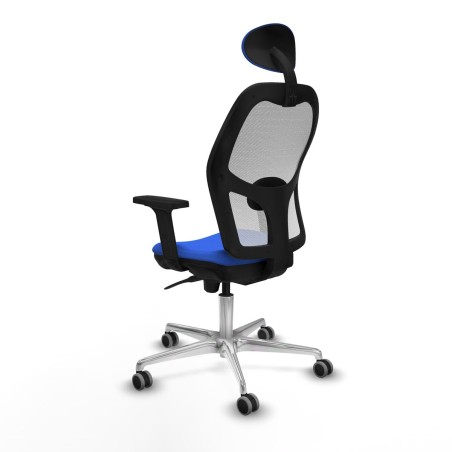 Sedia Ufficio con Poggiatesta Piqueras y Crespo 2D086G1 Azzurro