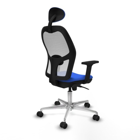 Chaise de Bureau avec Appui-tête Piqueras y Crespo 2D086N1 Bleu
