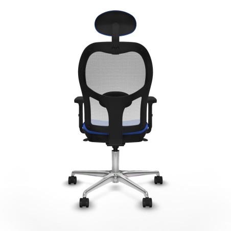 Chaise de Bureau avec Appui-tête Piqueras y Crespo 2D086N1 Bleu
