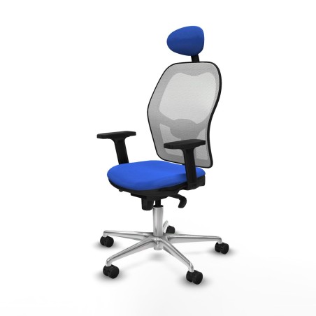 Chaise de Bureau avec Appui-tête Piqueras y Crespo 2D086N1 Bleu