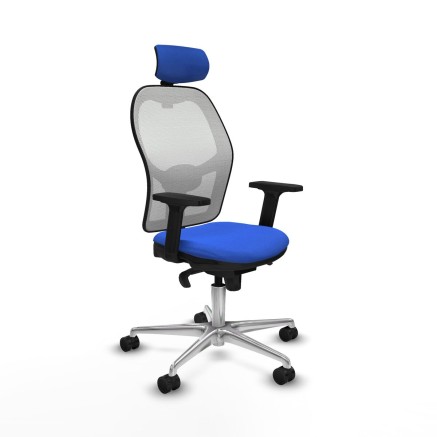 Office Chair with Headrest Piqueras y Crespo 2D086N2 Blue